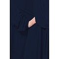 Free size jilbab with nose piece- Navy Blue